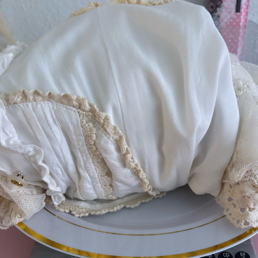 white cream dress